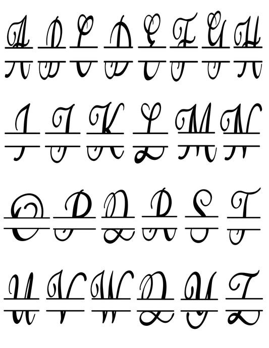 Customize With Your Name T-shirt-Personalized T-shirts-Split Font-Split Monogram