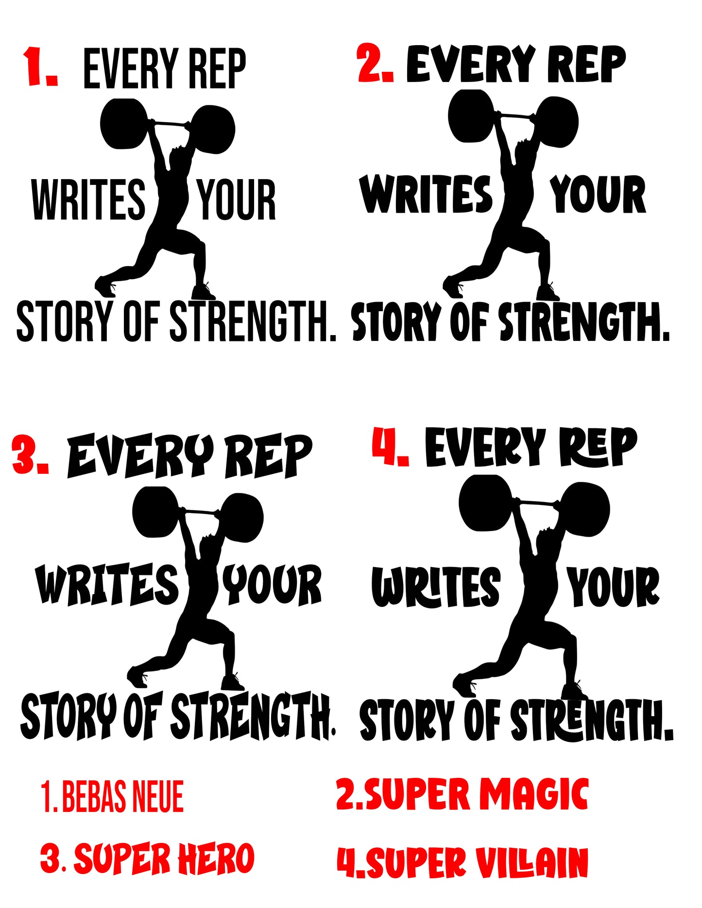 Every Rep Writes Your Story of Strength – Gildan 5000 Motivational Gym T-Shirt