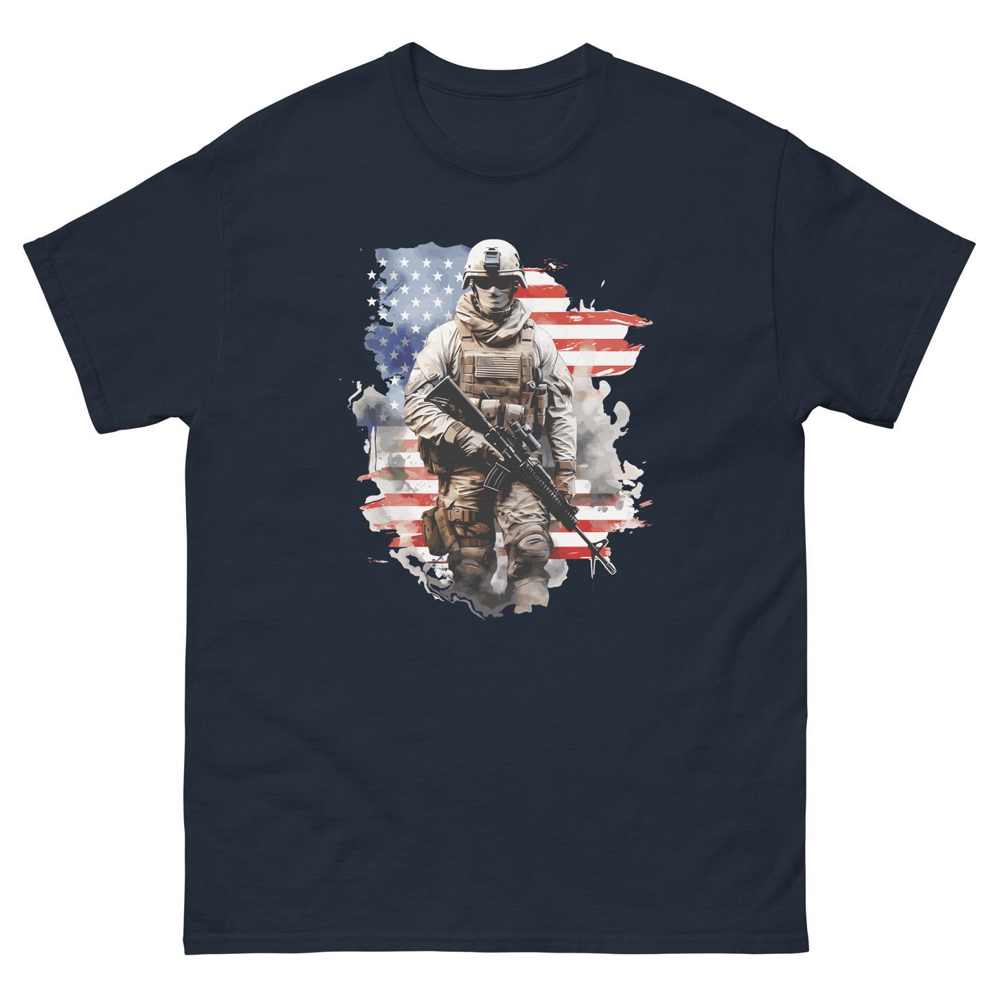 Honor and Respect Our Veterans: Patriotic T-Shirt - Men's classic tee