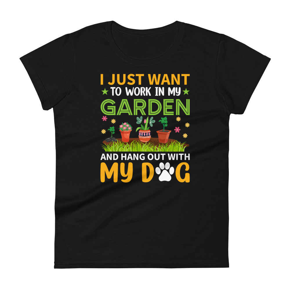 Gardener T Shirt, I Just Want to Work in My Garden Plant, Lover Shirt, Farmer T Shirt, Botanical Shirt, Gardening Shirt