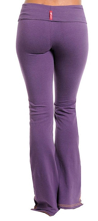 Women's Yoga Style Purple Pants - Comfort Styles