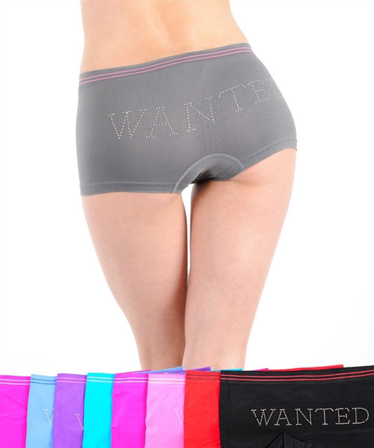 Seamless"Wanted" Ladies Boyshorts - Comfort Styles