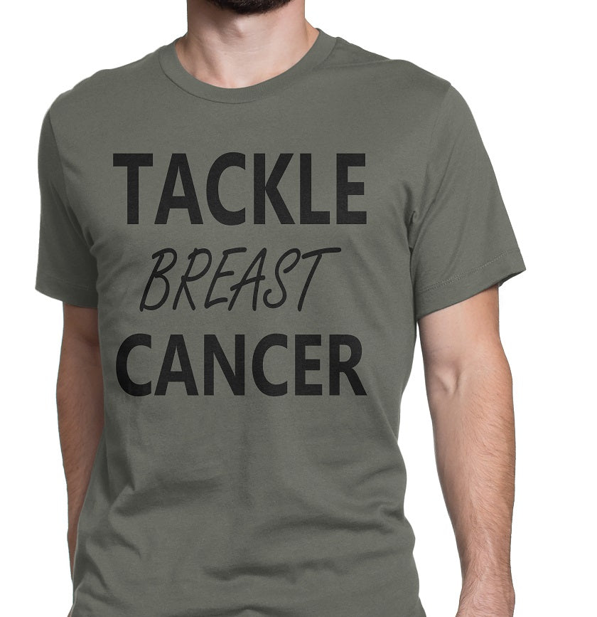 Men's Tackle Breast Cancer Tee Shirts - Comfort Styles