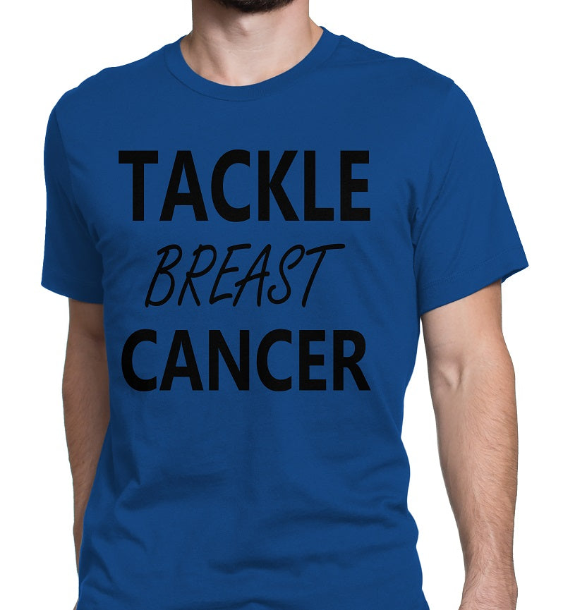 Men's Tackle Breast Cancer Tee Shirts - Comfort Styles