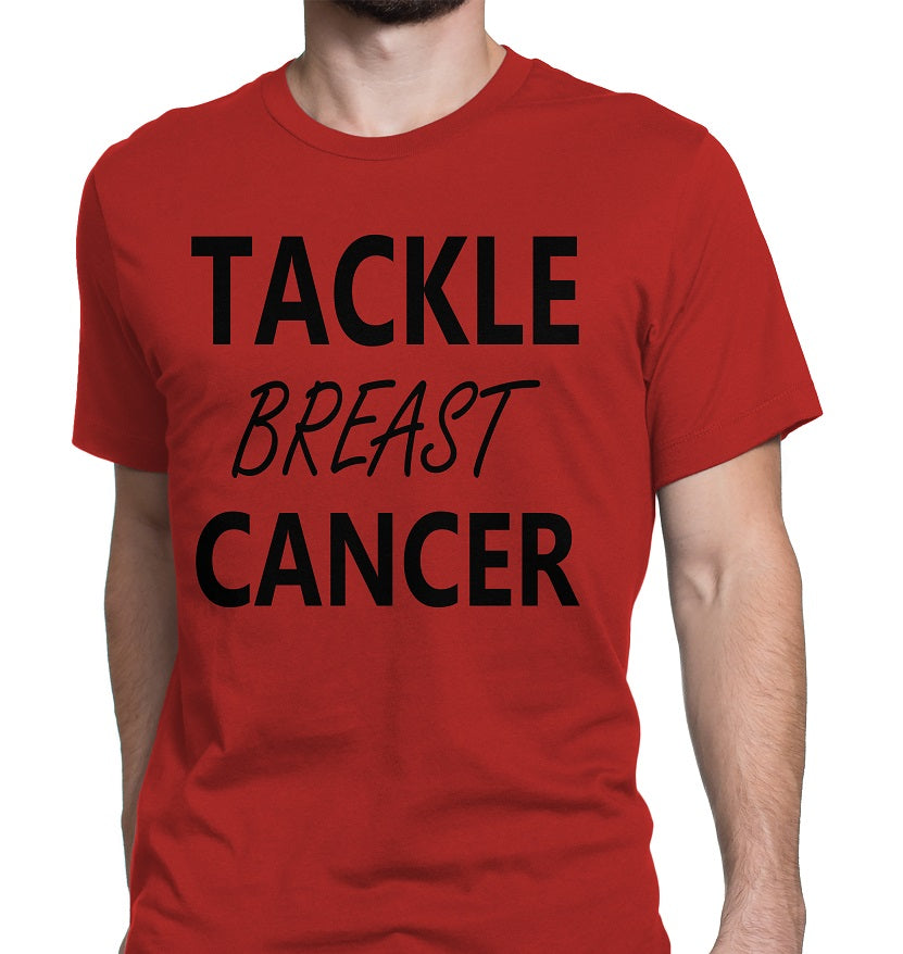 Men's Tackle Breast Cancer Tee Shirts - Comfort Styles