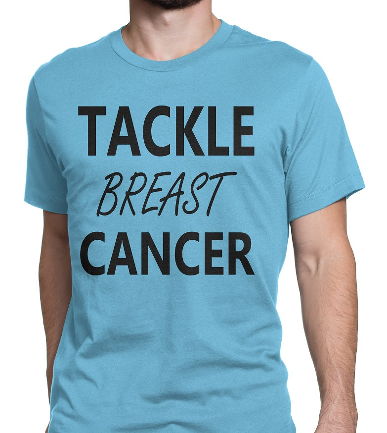 Men's Tackle Breast Cancer Tee Shirts - Comfort Styles