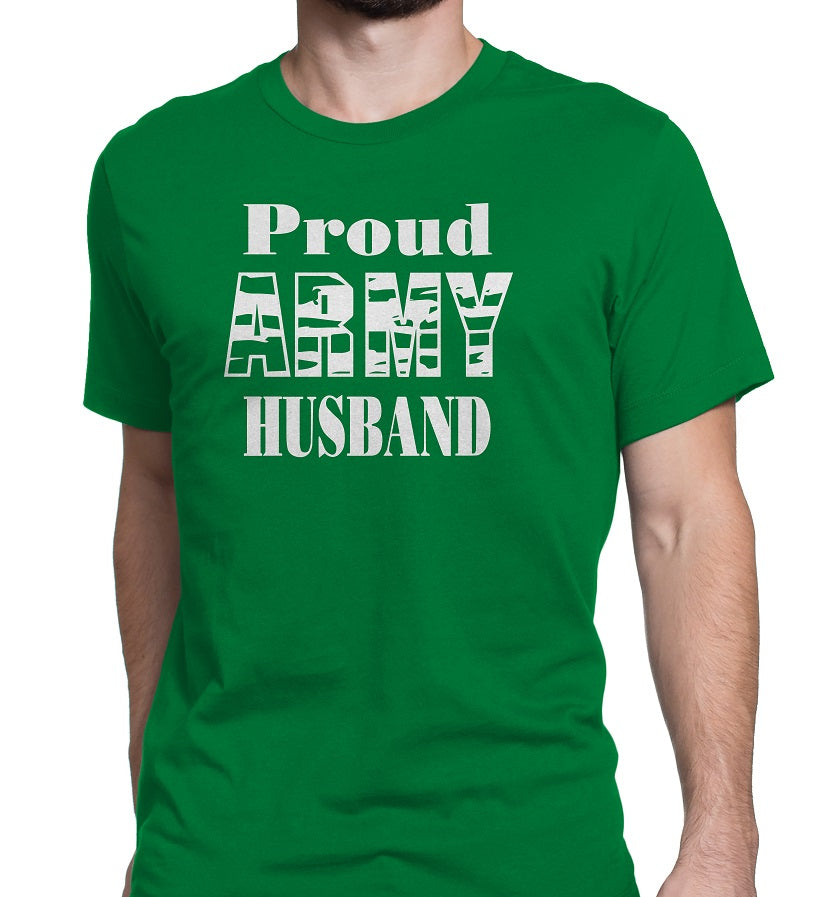 Men's Proud Army Husband Tee Shirts - Comfort Styles