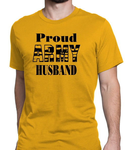 Men's Proud Army Husband Tee Shirts - Comfort Styles