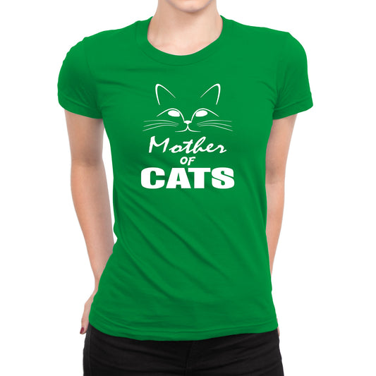 Women's Mother Of Cats Tee Shirts - Comfort Styles