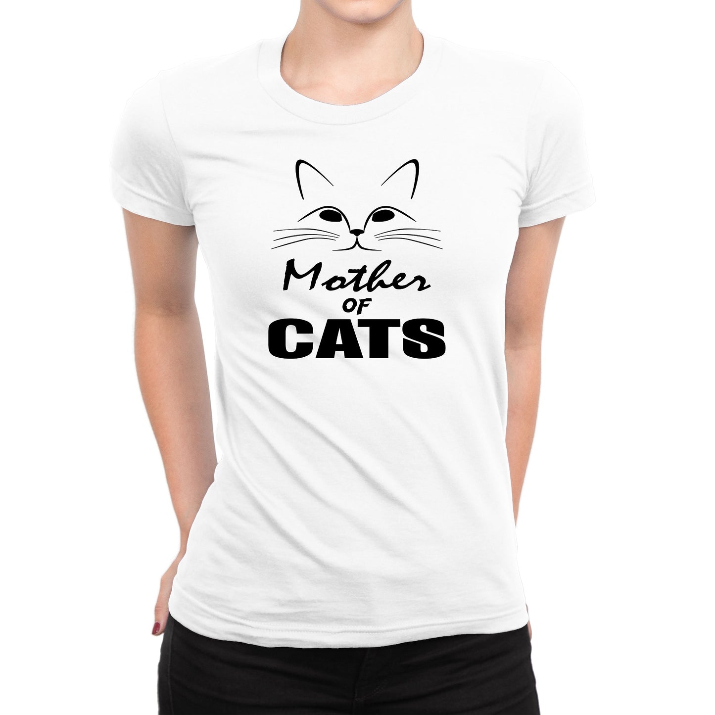 Women's Mother Of Cats Tee Shirts - Comfort Styles
