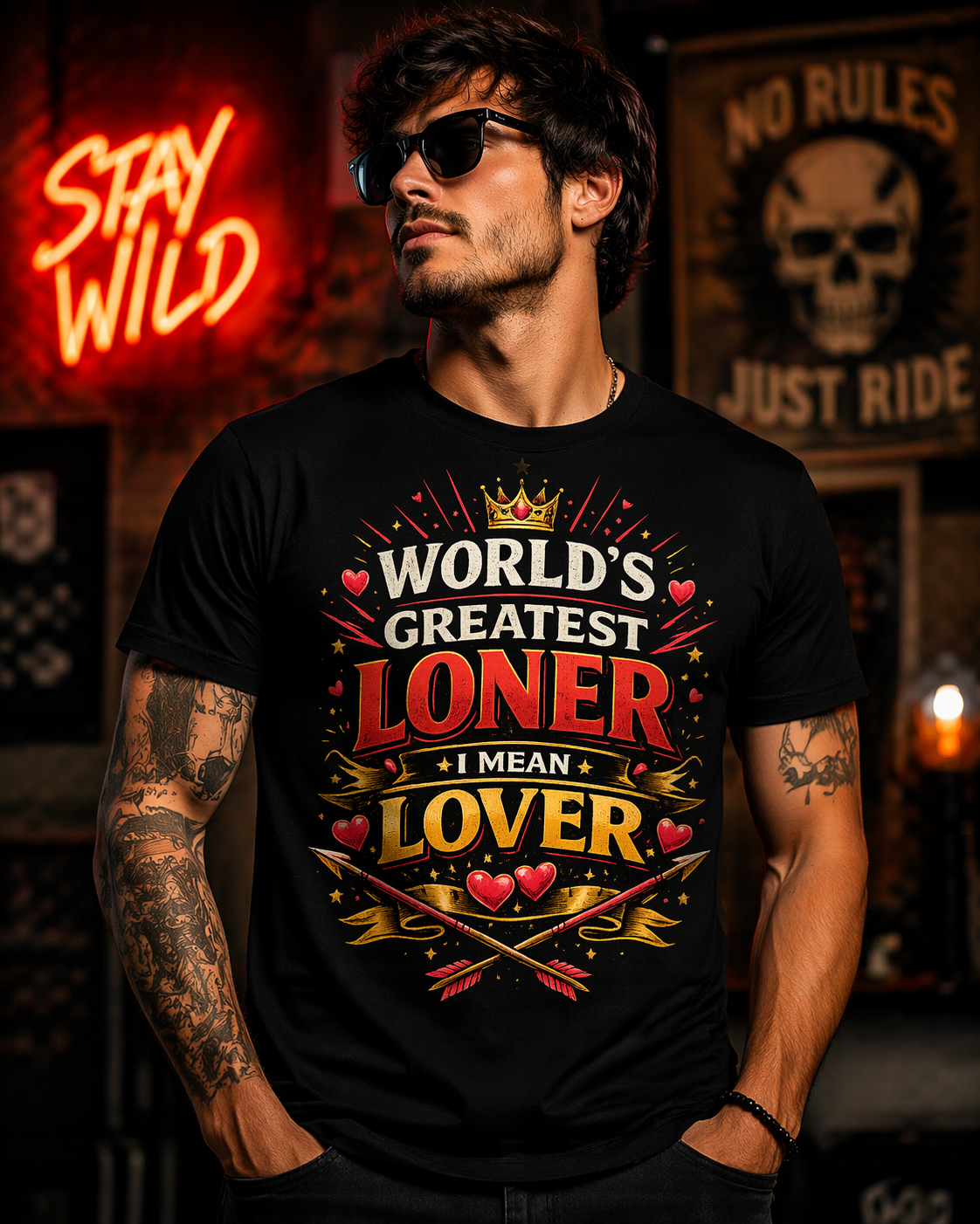 Men's World's Greatest Loner-I Mean Lover T-Shirts
