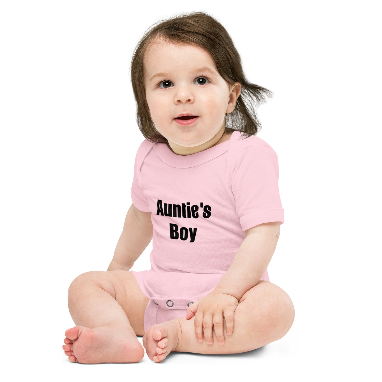 Baby short sleeve one piece- Aunties's Boy-Baby Suit-Gender Reveal Ideas-Gender Reveal-Baby Announcement