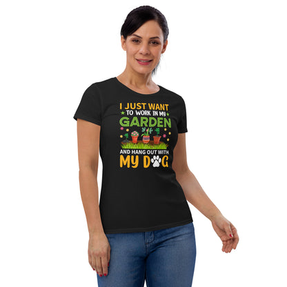 Gardener T Shirt, I Just Want to Work in My Garden Plant, Lover Shirt, Farmer T Shirt, Botanical Shirt, Gardening Shirt
