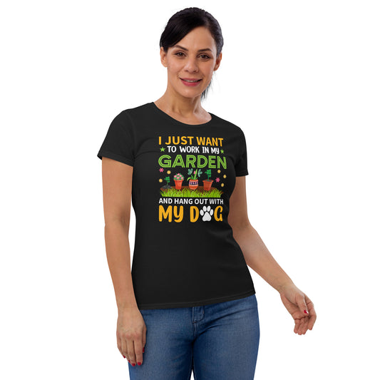 Gardener T Shirt, I Just Want to Work in My Garden Plant, Lover Shirt, Farmer T Shirt, Botanical Shirt, Gardening Shirt