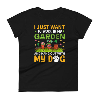 Gardener T Shirt, I Just Want to Work in My Garden Plant, Lover Shirt, Farmer T Shirt, Botanical Shirt, Gardening Shirt