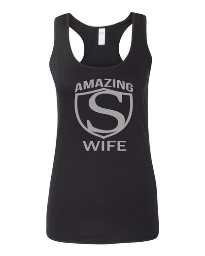 Women's SoftStyle AMAZING S WIFE Racerback Tank Top - Comfort Styles