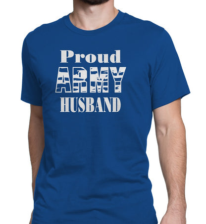 Men's Proud Army Husband Tee Shirts - Comfort Styles