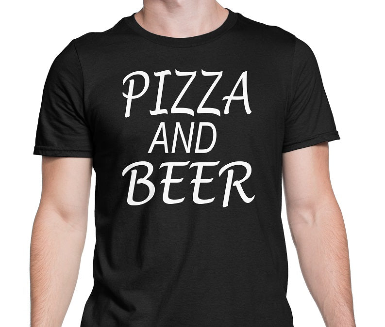 Men's Pizza and Beer T-Shirts - Comfort Styles